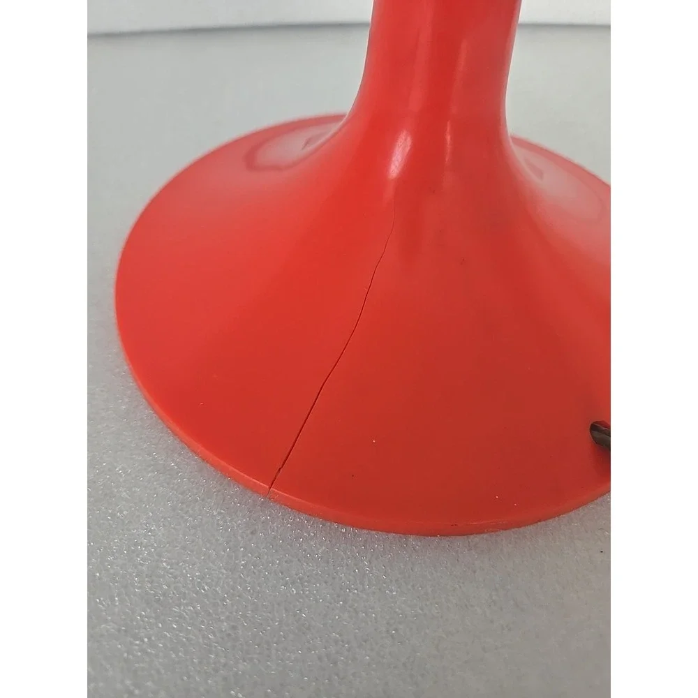 Vintage Mid Century Modern Plastic Mushroom Table Lamp Retro 1960's